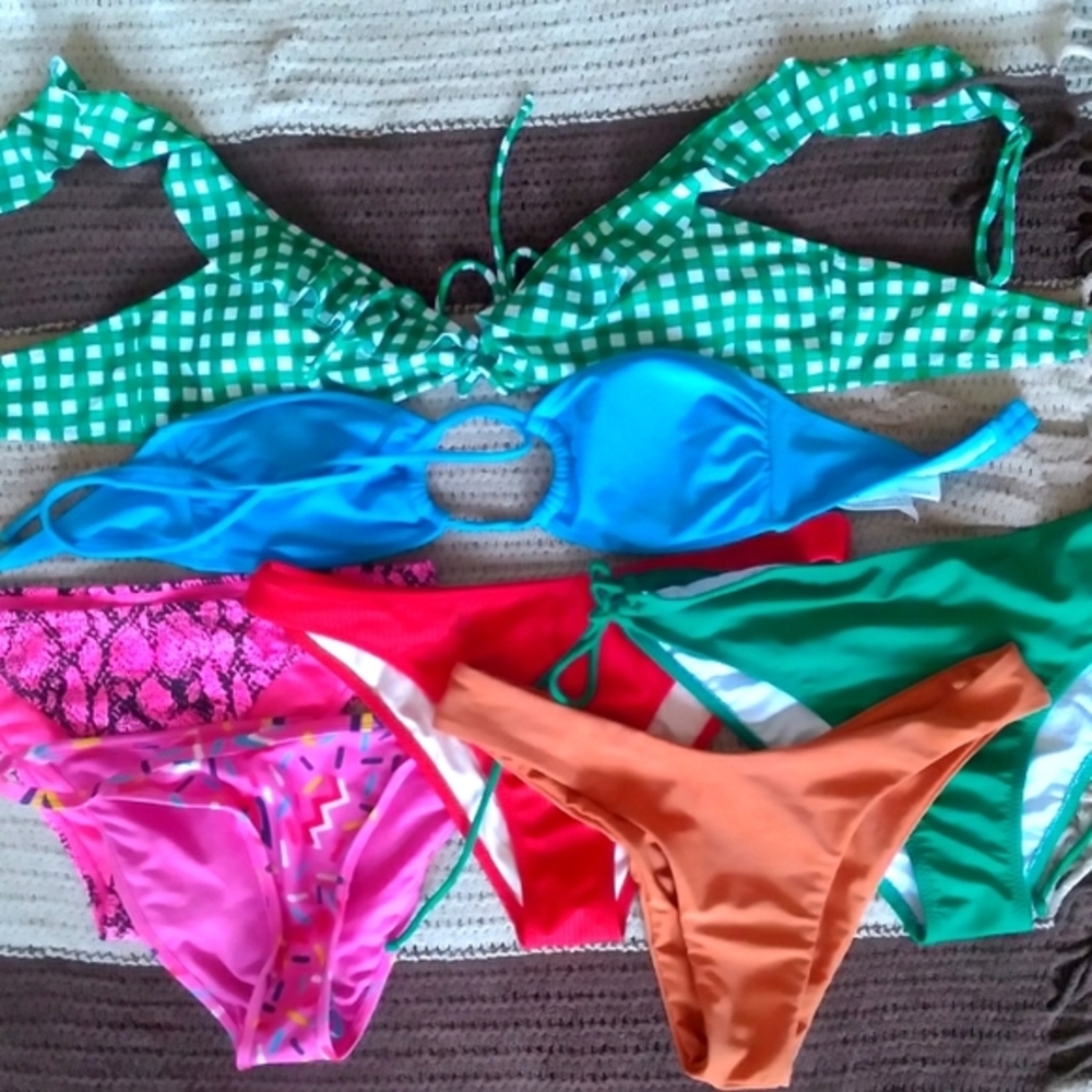Swim Lot 5 bottoms 2 tops